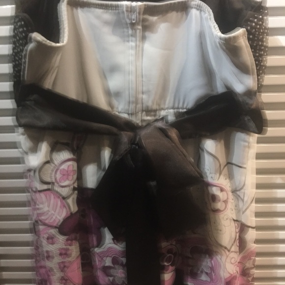 Studio Y top with straps polka dot & floral w/bow - Picture 3 of 5